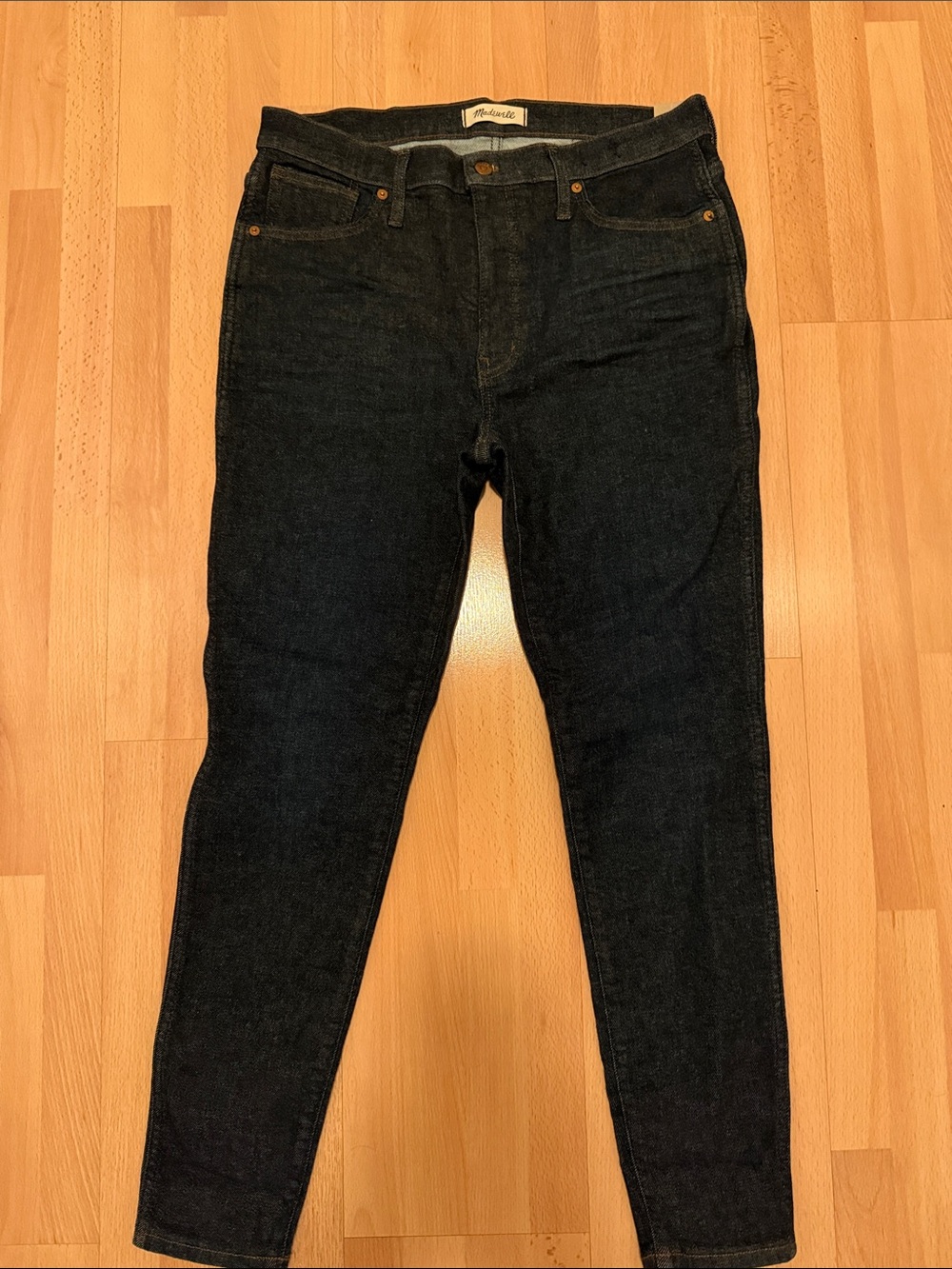 Madewell Men's Skinny Jeans in Dark Indigo Black